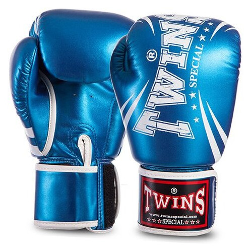 Боксерські рукавички Twins FBGVSD3-TW6 14oz Синій металік (37426071) фото №1