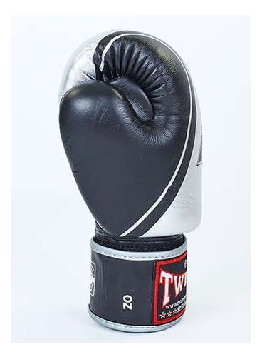 Боксерські рукавички Twins FBGV-TW4 16oz Чорно-срібний (37426048) фото №3