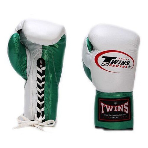 Боксерські рукавички Twins BO-0279 10oz Біло-зелений (37426057) фото №1