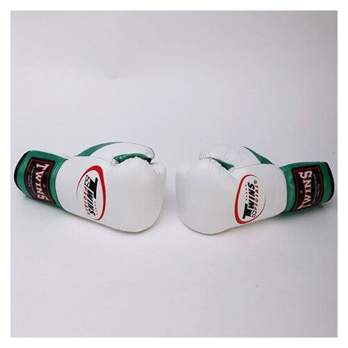 Боксерські рукавички Twins BO-0279 10oz Біло-зелений (37426057) фото №2