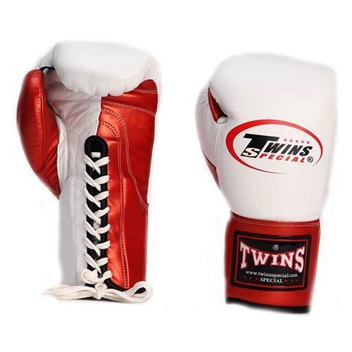 Боксерські рукавички Twins BO-0279 10oz Біло-червоний (37426057) фото №1