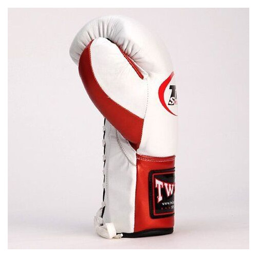 Боксерські рукавички Twins BO-0279 10oz Біло-червоний (37426057) фото №2