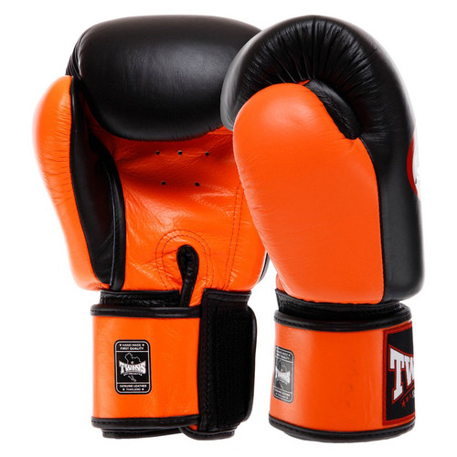 Рукавички боксерські Twins BGVL3-2T 16oz Оранжево-чорний (37426135) фото №2