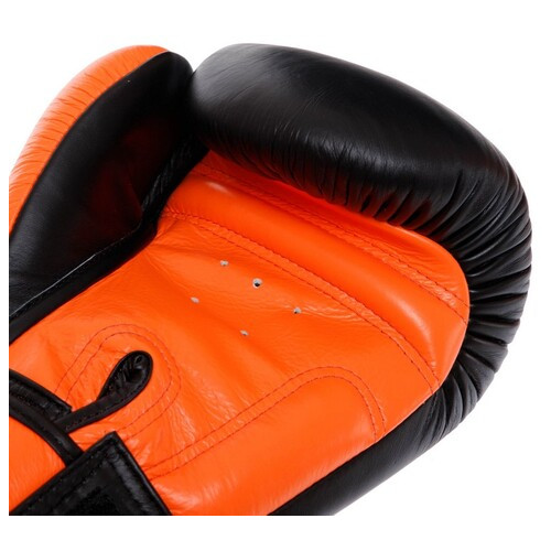 Рукавички боксерські Twins BGVL3-2T 16oz Оранжево-чорний (37426135) фото №4
