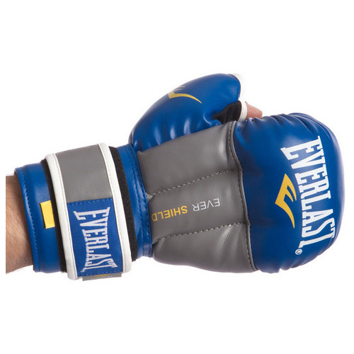 Рукавички для змішаних єдиноборств MMA FDSO ELS 0272 10oz Синьо-сірий (37508131) фото №2