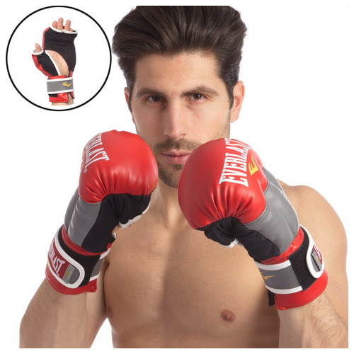 Рукавички для змішаних єдиноборств MMA FDSO ELS LD-P0000663 10oz Червоно-сірий (37508133) фото №5