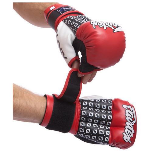 Рукавички для змішаних єдиноборств MMA FDSO Fartex LD-FGVB17 10oz Червоно-сірий (37508134) фото №1
