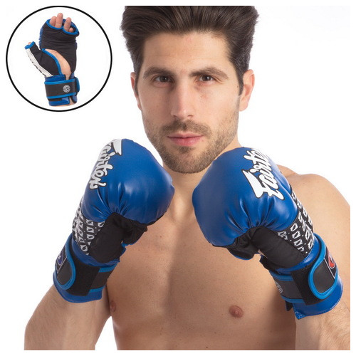 Рукавички для змішаних єдиноборств MMA FDSO Fartex LD-FGVB17 12oz Синьо-сірий (37508134) фото №5