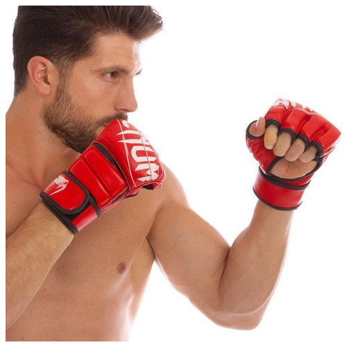 Рукавички для змішаних єдиноборств MMA FDSO VNM VN-0014 M Червоний (37508136) фото №2