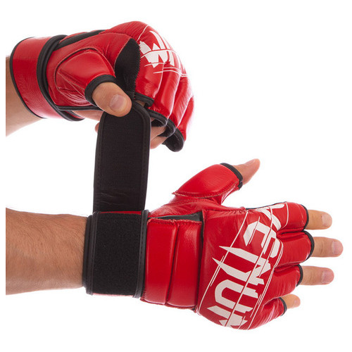 Рукавички для змішаних єдиноборств MMA FDSO VNM VN-0014 M Червоний (37508136) фото №1