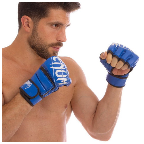 Рукавички для змішаних єдиноборств MMA FDSO VNM VN-0014 XL Синій (37508136) фото №2