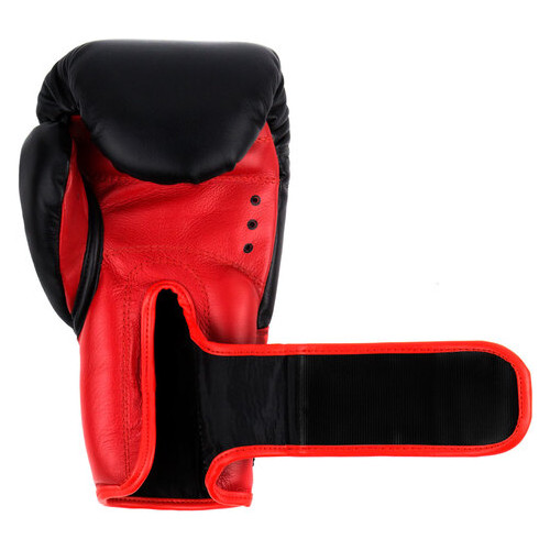 Боксерські рукавички Dozen Dual Impact Training Boxing Gloves Black/Red 12 Oz фото №4