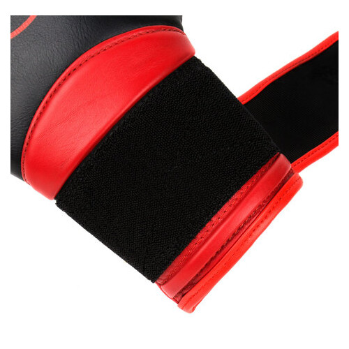 Боксерські рукавички Dozen Dual Impact Training Boxing Gloves Black/Red 12 Oz фото №8