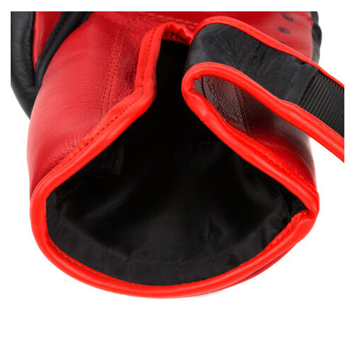 Боксерські рукавички Dozen Dual Impact Training Boxing Gloves Black/Red 12 Oz фото №6