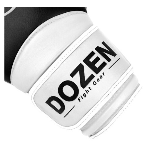 Боксерські рукавички Dozen Dual Impact Training Boxing Gloves Black/White 12 Oz фото №7