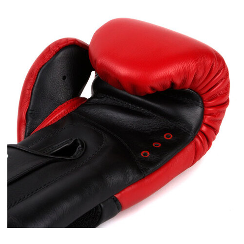 Боксерські рукавички Dozen Dual Impact Training Boxing Gloves Red/Black 12 Oz фото №5