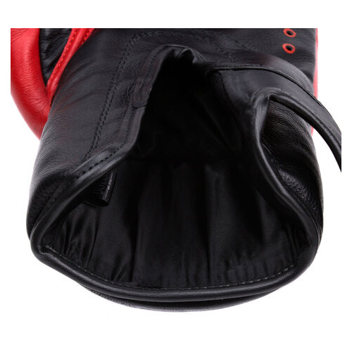 Боксерські рукавички Dozen Dual Impact Training Boxing Gloves Red/Black 12 Oz фото №6