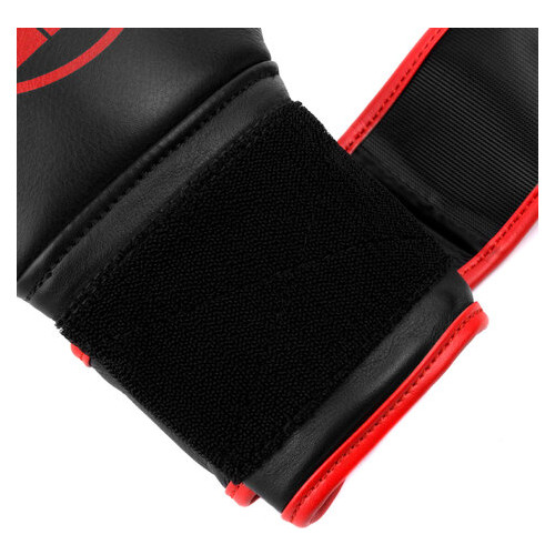 Боксерські рукавички Dozen Monochrome Training Boxing Gloves Black/Red 12 Oz фото №8