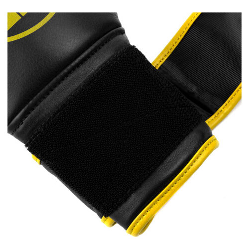 Боксерські рукавички Dozen Monochrome Training Boxing Gloves Black/Yellow 12 Oz фото №8