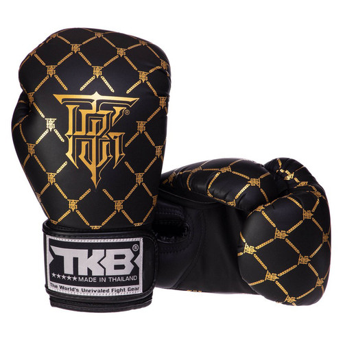 Рукавички боксерські шкіряні Top King Boxing Chain TKBGCH 14oz Черно-золотой (37551044) фото №5