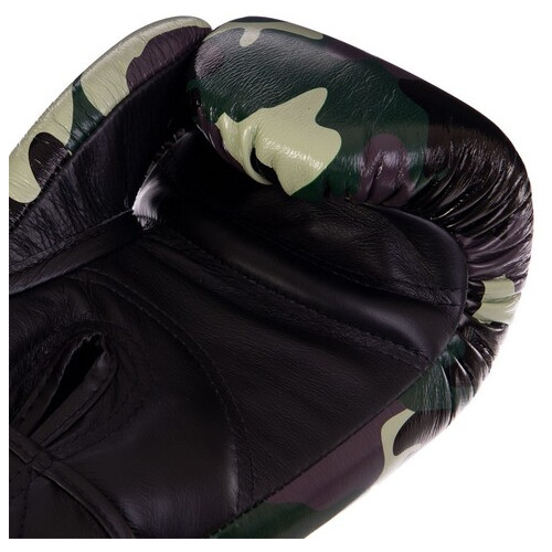 Рукавички шкіряні боксерські Top King Boxing Empower Camouflage TKBGEM-03 10oz Камуфляж зелений (37551037) фото №4
