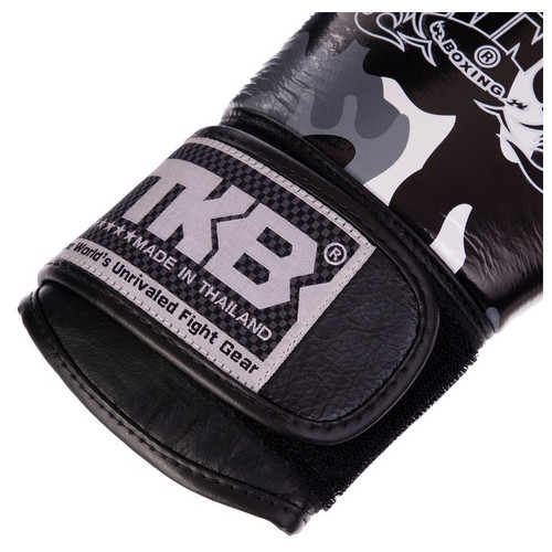 Рукавички боксерські шкіряні Top King Boxing Empower Camouflage TKBGEM-03 10oz Камуфляж сірий (37551037) фото №3