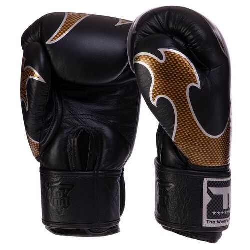 Рукавички боксерські шкіряні Top King Boxing Empower TKBGEM-01 10oz Чорно-золотий (37551038) фото №2