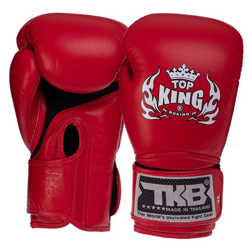 Рукавички боксерські шкіряні Top King Boxing Super AIR TKBGSA 12oz Червоний (37551041) фото №1
