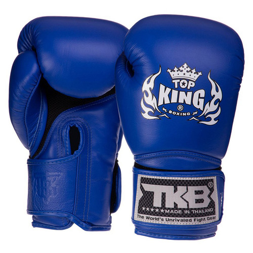 Рукавички боксерські шкіряні Top King Boxing Super AIR TKBGSA 8oz Синій (37551041) фото №1