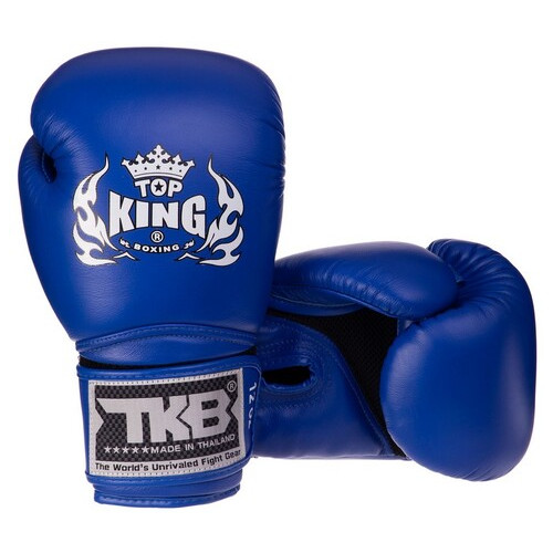 Рукавички боксерські шкіряні Top King Boxing Super AIR TKBGSA 8oz Синій (37551041) фото №5