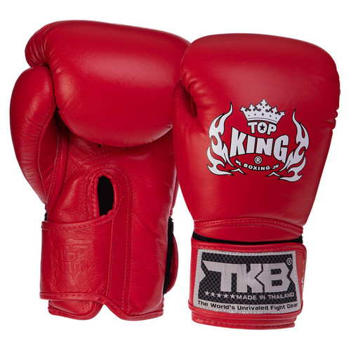 Рукавички боксерські шкіряні Top King Boxing Super TKBGSV 18oz Червоний (37551043) фото №1