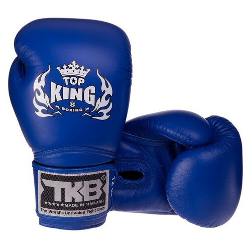 Рукавички боксерські шкіряні Top King Boxing Super TKBGSV 18oz Синій (37551043) фото №5