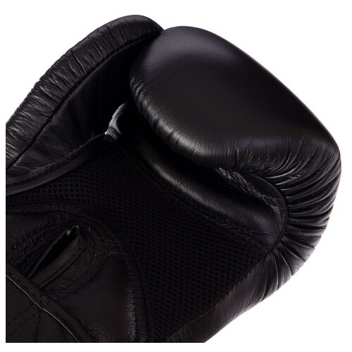 Рукавички боксерські шкіряні Top King Boxing Ultimate Air TKBGAV 14oz Чорний (37551033) фото №4
