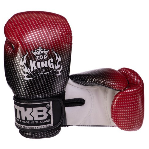 Рукавички боксерські шкіряні дитячі Top King Boxing Super Star TKBGKC-01 M Червоний (37551035) фото №5