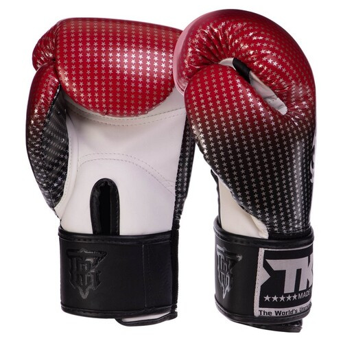 Рукавички боксерські шкіряні дитячі Top King Boxing Super Star TKBGKC-01 M Червоний (37551035) фото №2