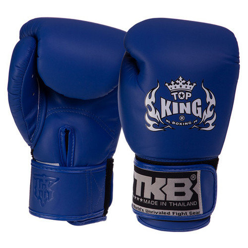 Рукавички боксерські шкіряні дитячі Top King Boxing TKBGKC S Синій (37551036) фото №1