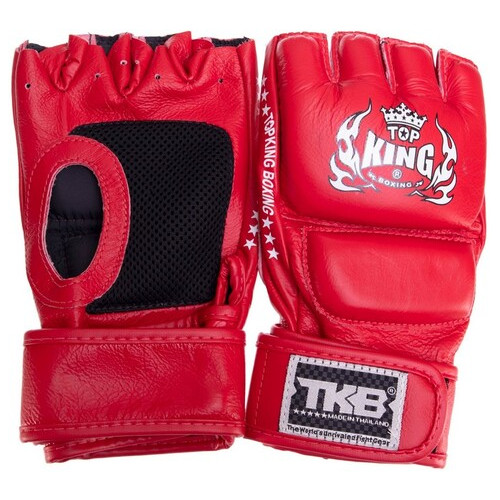 Рукавички для змішаних єдиноборств MMA Top King Boxing Super TKGGS M Червоний (37551056) фото №7