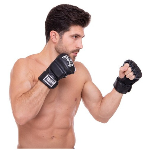Рукавички для змішаних єдиноборств MMA Top King Boxing TKGGS S Чорний (37551056) фото №6