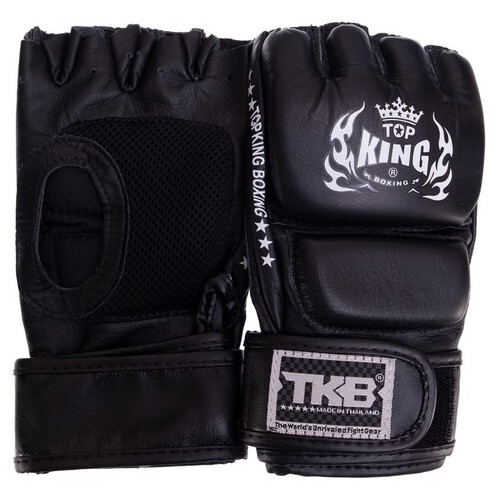 Рукавички для змішаних єдиноборств MMA Top King Boxing TKGGS S Чорний (37551056) фото №7