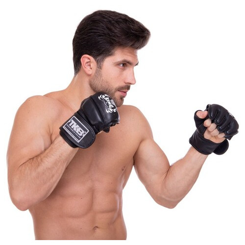 Рукавички для змішаних єдиноборств MMA Top King Boxing Ultimate TKGGU M Чорний (37551057) фото №5