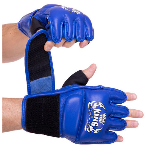 Рукавички для змішаних єдиноборств MMA Top King Boxing Ultimate TKGGU XL Синій (37551057) фото №1