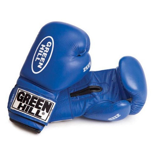 Рукавички боксерські Green Hill ZEES 10 унций Синій фото №1