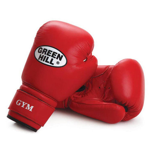 Універсальні боксерські рукавички Green Hill GYM 14 унцій червоні фото №1