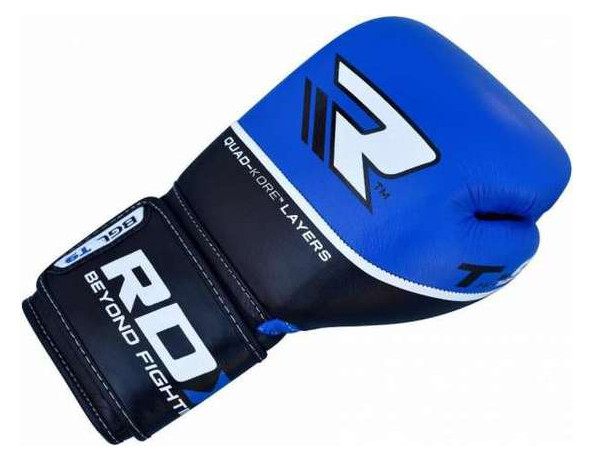 Боксерські рукавички RDX Quad Kore Blue 14 oz фото №6