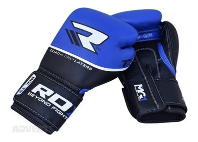 Боксерські рукавички RDX Quad Kore Blue 16 oz фото №2
