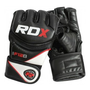 Рукавички ММА RDX Rex Leather 10303 XL Black фото №4