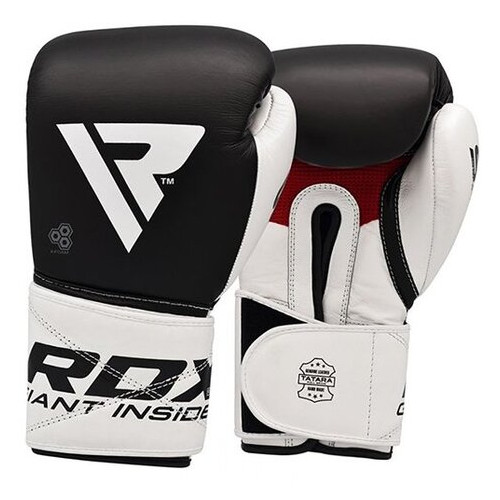 Боксерські рукавички RDX Pro Gel S5 10oz Чорно-білий (37260063) фото №2
