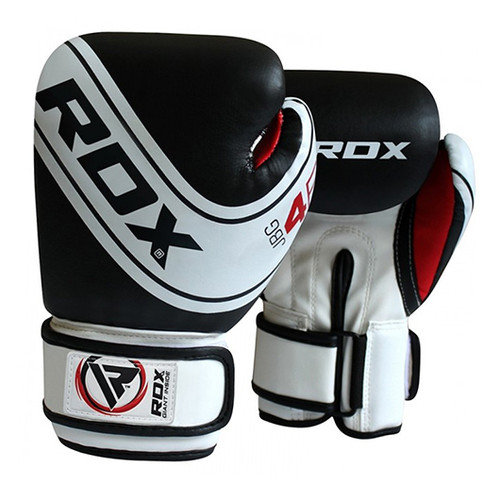 Дитячі боксерські рукавички RDX 6oz Чорно-білий (37260049) фото №1