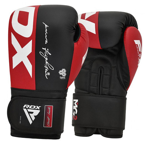 Боксерські рукавички RDX F4 10oz Чорно-червоний (37260083) фото №1