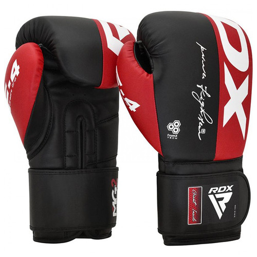 Боксерські рукавички RDX F4 10oz Чорно-червоний (37260083) фото №2